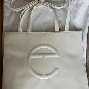 Telfar Medium White Shopping bag